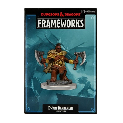 Dungeons & Dragons - Frameworks: Female Dwarf Barbarian Miniature