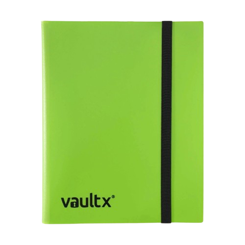 Vault X - Green 9 Pocket Strap Binder