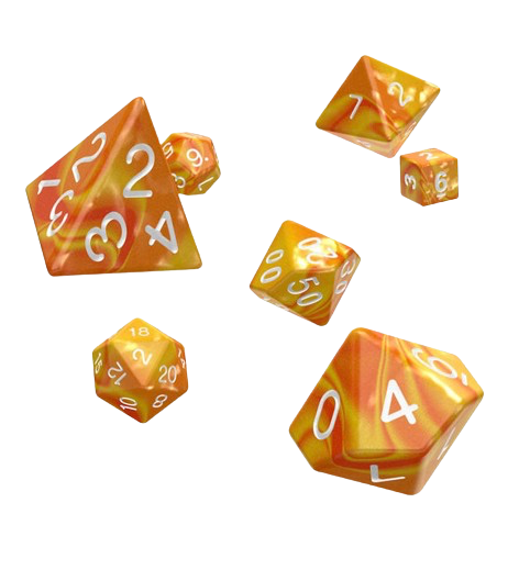 Oakie Doakie Dice - Gemidice Sunstone RPG Dice Set