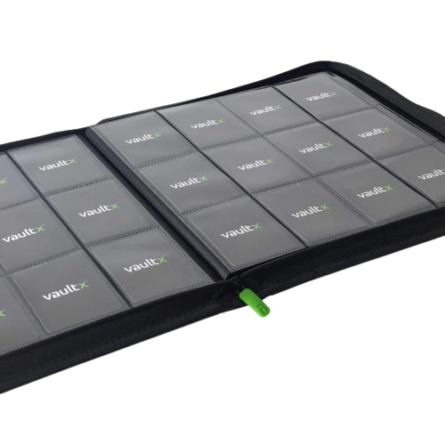 Vault X - Black 12 Pocket Zip Binder