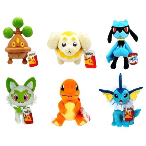 Pokemon 8 Assorted Plush Collecteebles