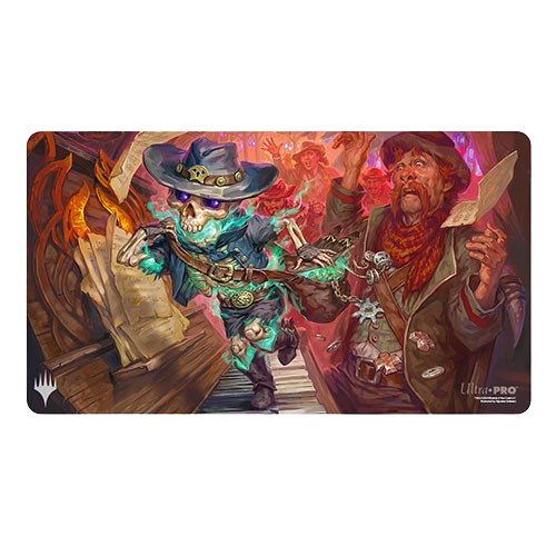 Magic: The Gathering - Outlaws of Thunder Junction Playmat featuring Tinybones, the Pickpocket