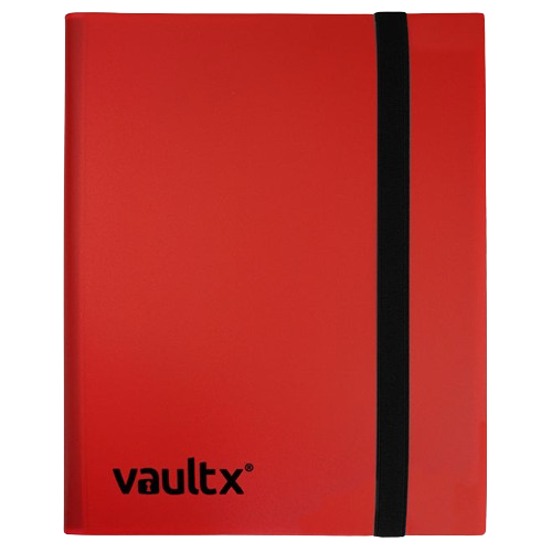 Vault X - Red 4 Pocket Strap Binder