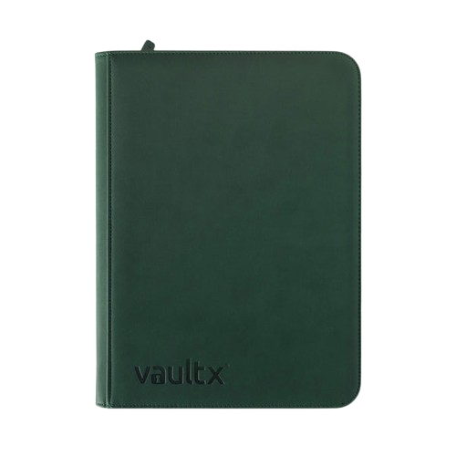 Vault X - Green 9 Pocket Zip Binder