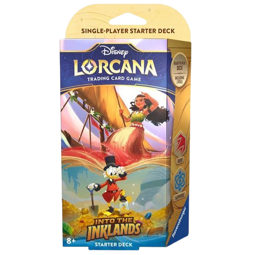 Disney Lorcana - Into the Inklands: Ruby & Sapphire (Moana & Scrooge) Starter Deck
