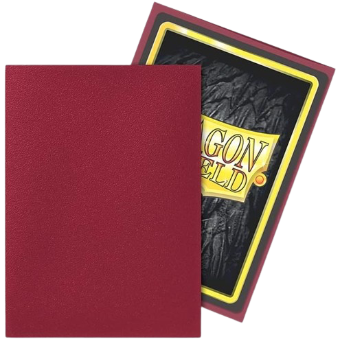 Dragon Shield - Matte Blood Red Sleeves (100)