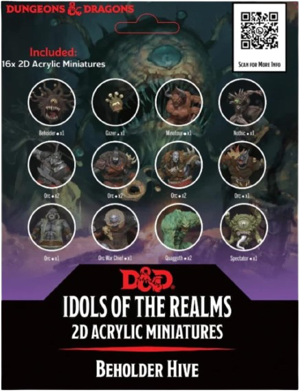 Dungeons & Dragons - 2D Acrylic Miniatures: Beholder Hive