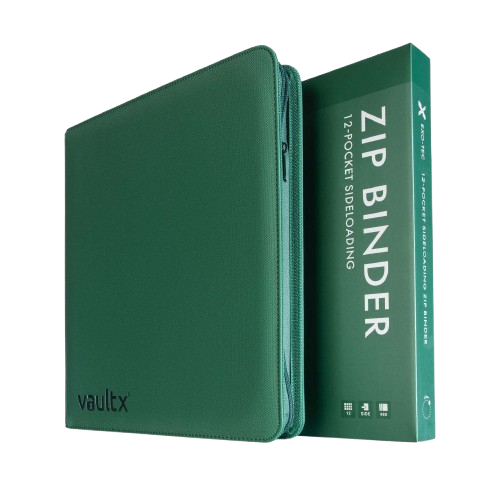 Vault X - Metallic Green 12 Pocket Zip Binder