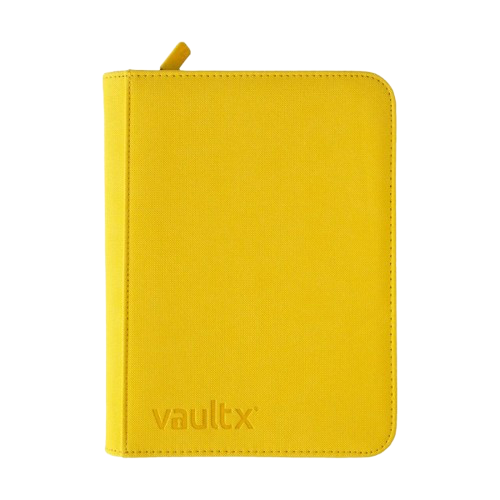 Vault X - Yellow 4 Pocket Zip Binder