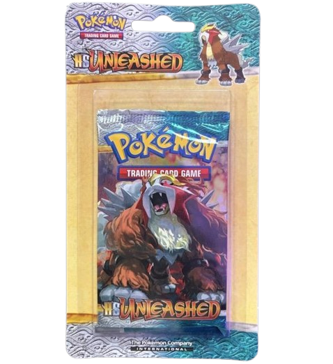 Pokemon - Heart Gold & Soul Silver Unleashed Entei Blister Booster Pac Collecteebles Pokemon - Heart Gold & Soul Silver Unleashed Entei Blister Booster Pac Collecteebles