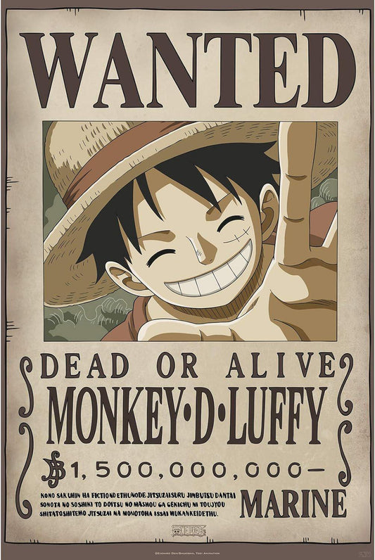 One Piece - Wanted Luffy Maxi Poster