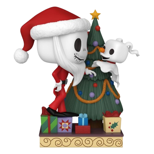 Nightmare Before Christmas - Jack Skellington and Zero with Tree #1386 Deluxe Funko Pop!
