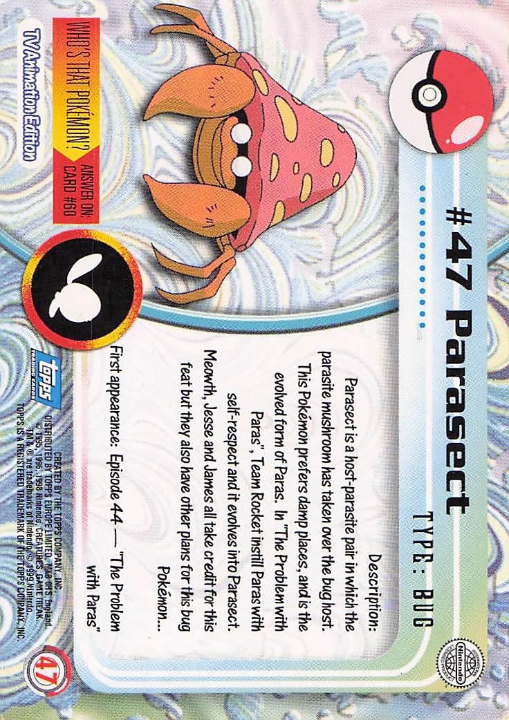 Parasect #47 - Topps