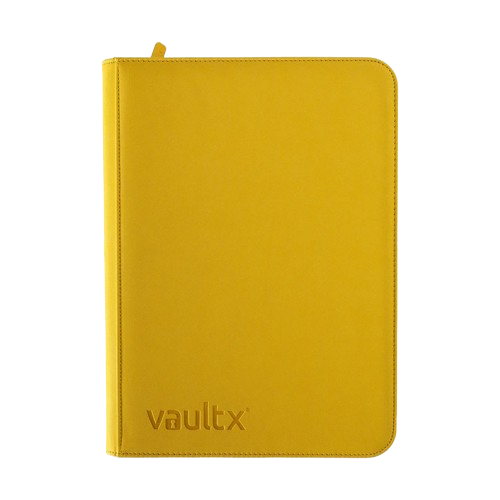 Vault X - Yellow 9 Pocket Zip Binder