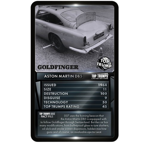 Top Trumps - James Bond Gadgets & Vehicles Special Edition