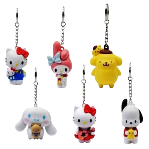 2個セット 新品 HELLO KITTY x PORTER KEY CHARM Hello Kitty - Hello Kitty and Friends Pocket Hero Keychain