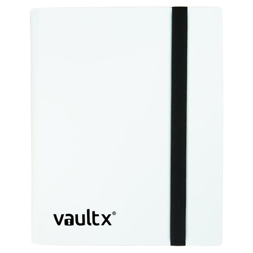 Vault X - White 4 Pocket Strap Binder