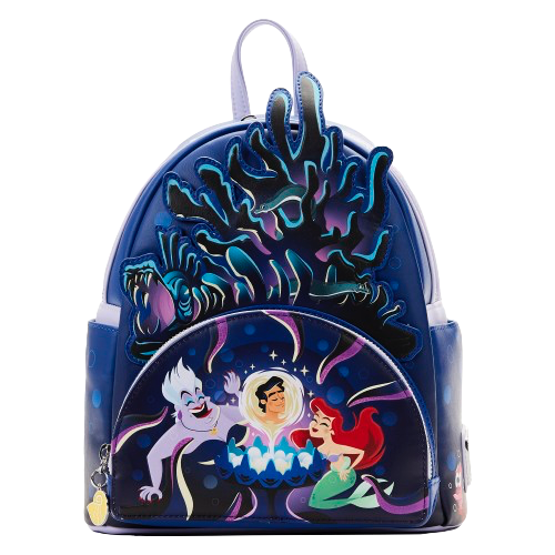 Loungefly - The Little Mermaid Ursula Lair Glow Mini Backpack