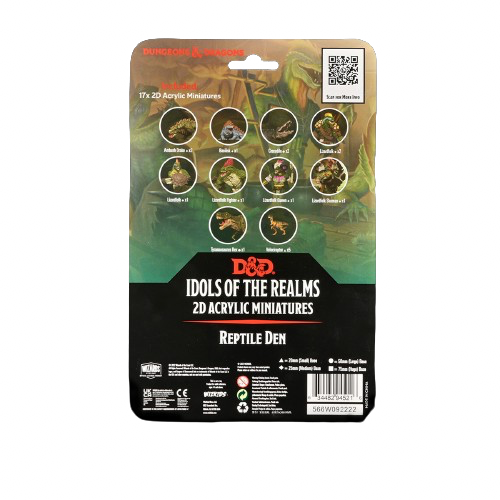 Dungeons & Dragons - 2D Acrylic Miniatures: Reptile Den