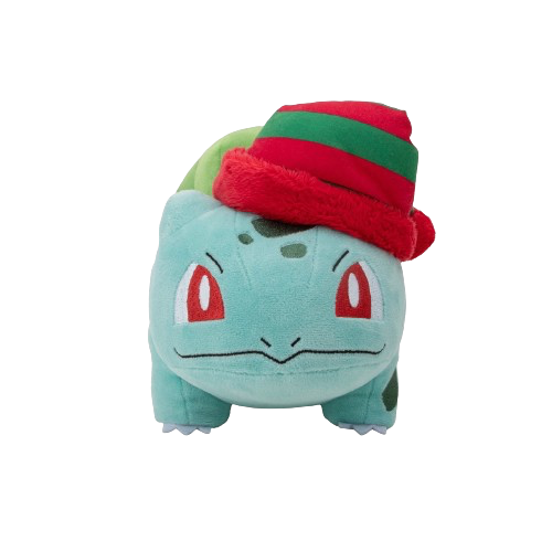 Pokemon - Holiday Bulbasaur With Striped Hat Plush