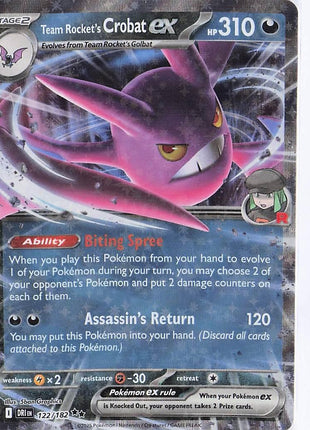 Team Rocket's Crobat ex 122/182
