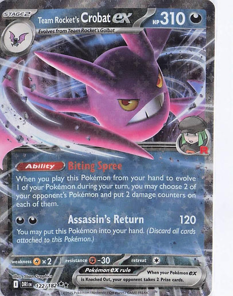 Team Rocket's Crobat ex 122/182
