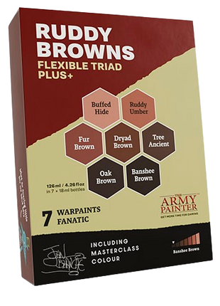 The Army Painter - Ruddy Browns Flexible Triad PLUS+ Paint Set