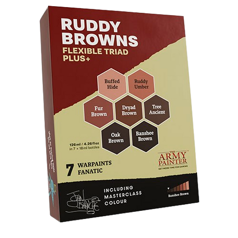 The Army Painter - Ruddy Browns Flexible Triad PLUS+ Paint Set