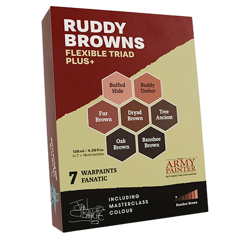 The Army Painter - Ruddy Browns Flexible Triad PLUS+ Paint Set