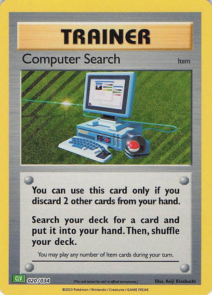 Computer search CLC 020/034