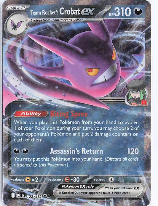 Team Rocket's Crobat ex 122/182