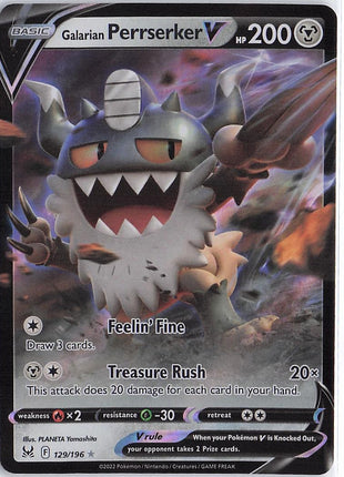 Galarian Perrserker V 129/196