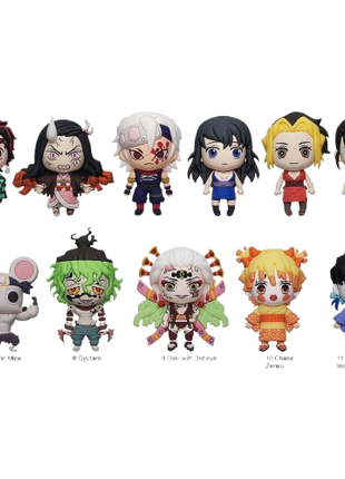 Demon Slayer - Series 6: 3D Character Bag Clip Blind Bag