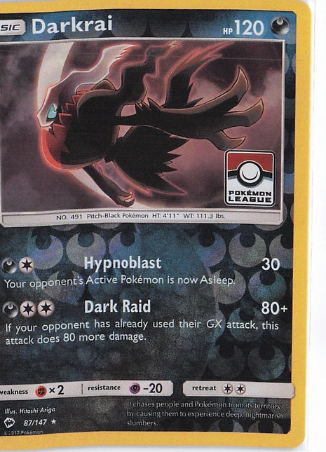 Darkrai 87/147 (RH)(League Stamp)