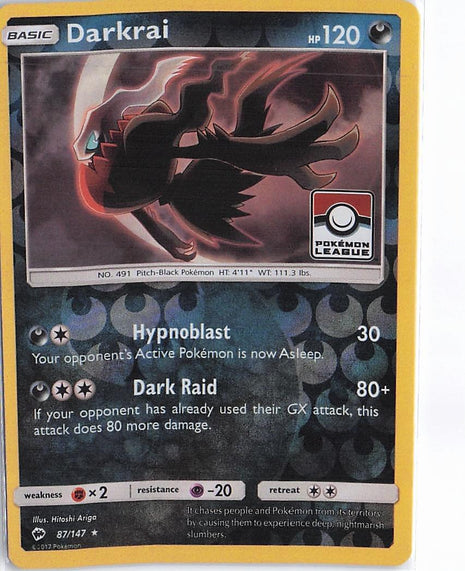 Darkrai 87/147 (RH)(League Stamp)