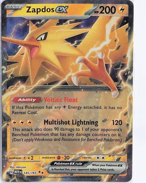Zapdos ex 145/165
