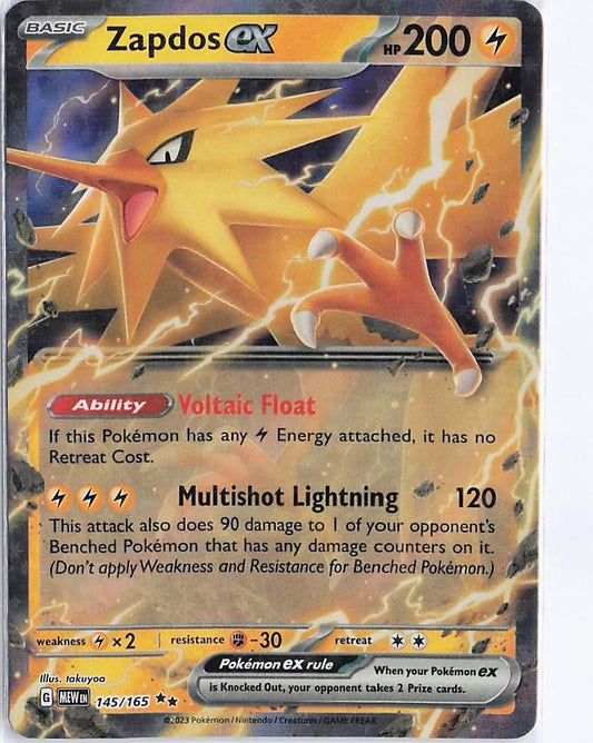 Zapdos ex 145/165
