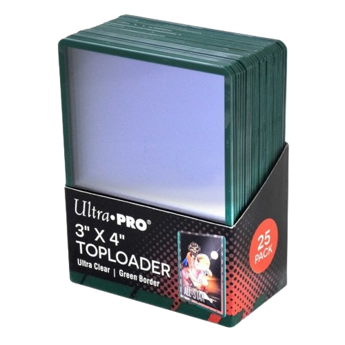 Ultra Pro - 3 x 4 Green Border Toploader (25)