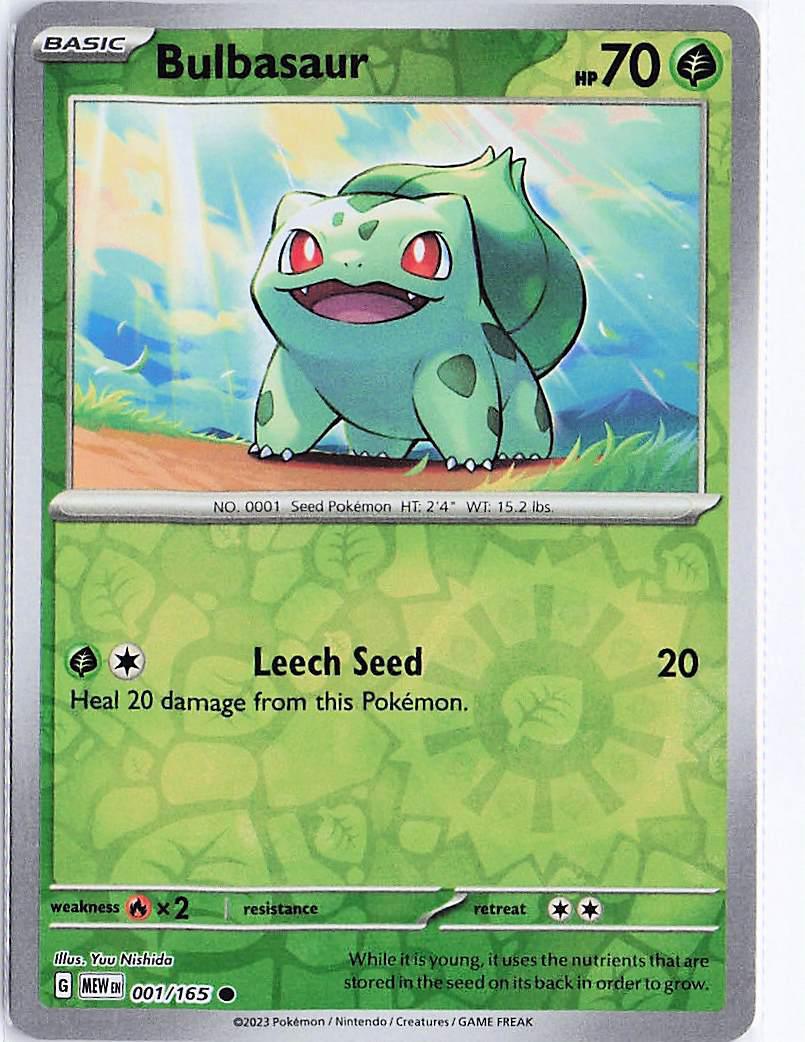 Bulbasaur 001/165 (RH)