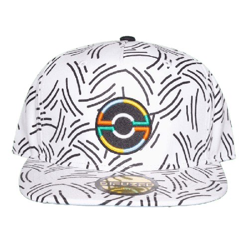 Pokemon - Difuzed White Pokeball Snapback Cap