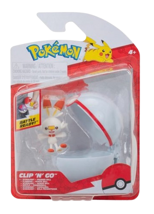 Pokemon - Scorbunny Clip 'N' Go Figure
