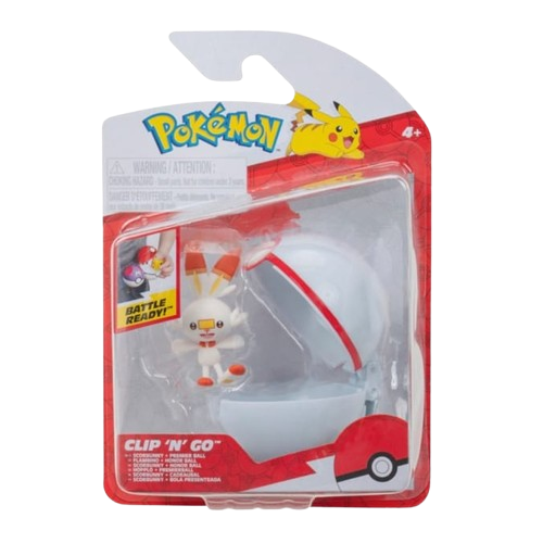 Pokemon - Scorbunny Clip 'N' Go Figure