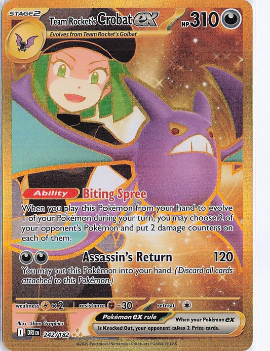 Team Rocket's Crobat ex 242/182