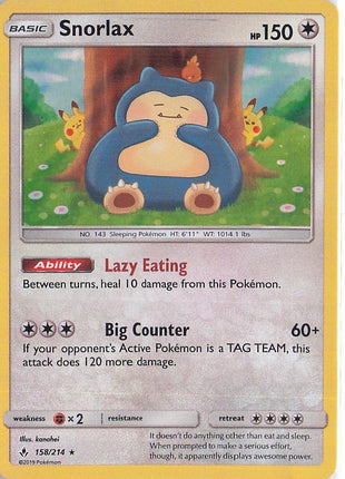 Snorlax 158/214 (H)