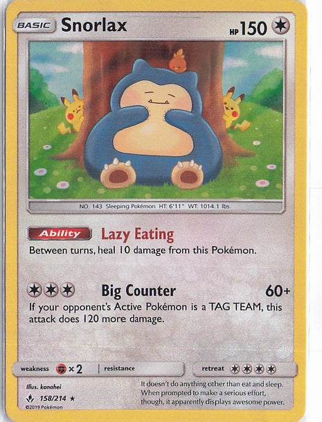 Snorlax 158/214 (H)