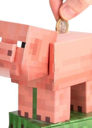 Minecraft - Build Your Own Pig Money Box Kit
