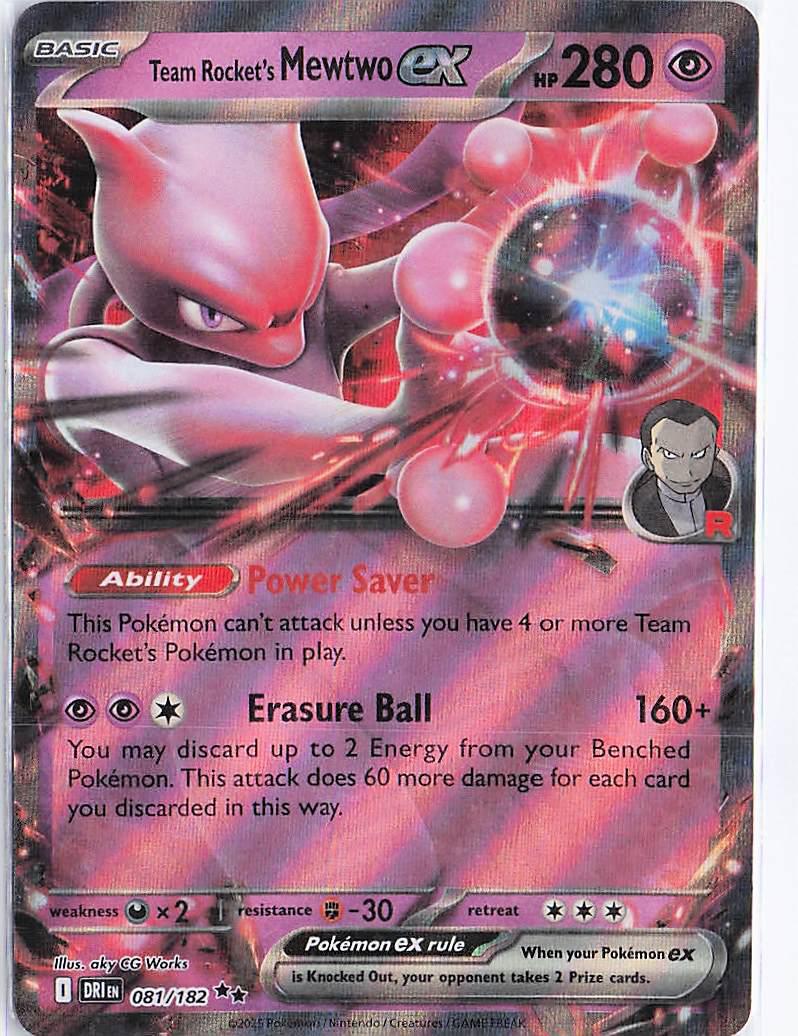 Team Rocket's Mewtwo ex 081/182