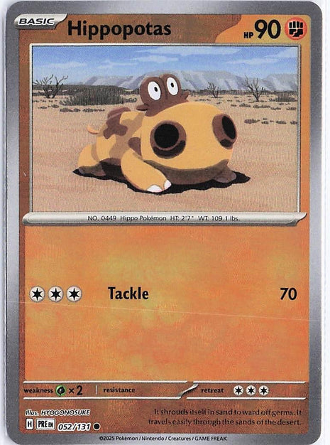 Hippopotas 052/131 (Pokeball Holo)