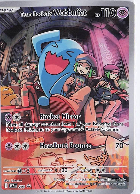 Team Rocket's Wobbuffet SVP 203