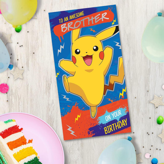 Pokemon - Brother Birthday Card